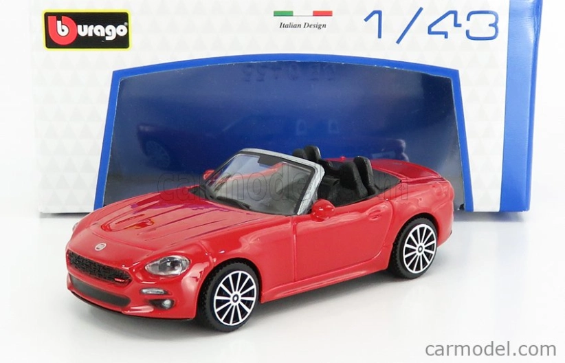 Bburago Fiat 124 Spider 2016 1:43 Red