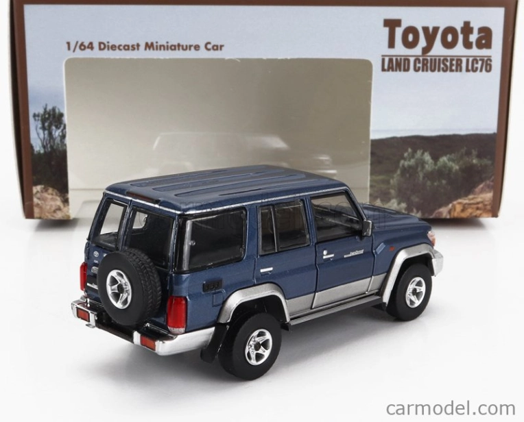 Bm-creations Toyota Land Cruiser Lc76 2014 1:64 Modrá Stříbrná