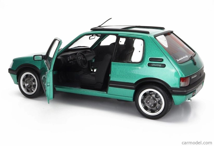 Norev Peugeot 205 1.9 Gti Griffe so strešným oknom 1991 1:18 Zelená