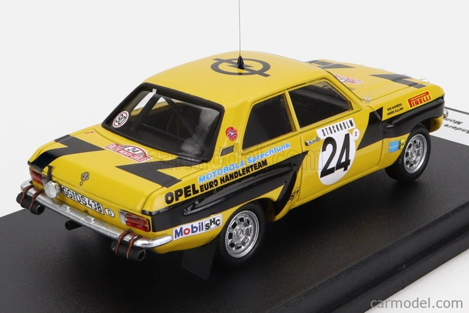 Trofeu Opel Ascona (night Version) N 24 Rally Montecarlo 1975 A.kullang - C.g.andersson 1:43 Žlutá Černá