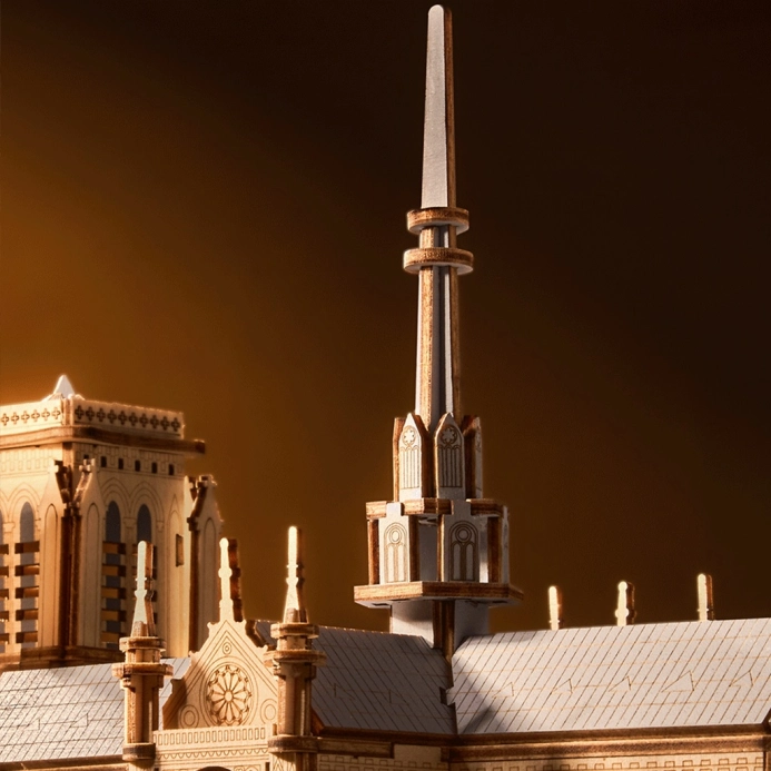 RoboTime 3D dřevěná skládačka Pařížská katedrála Notre-Dame