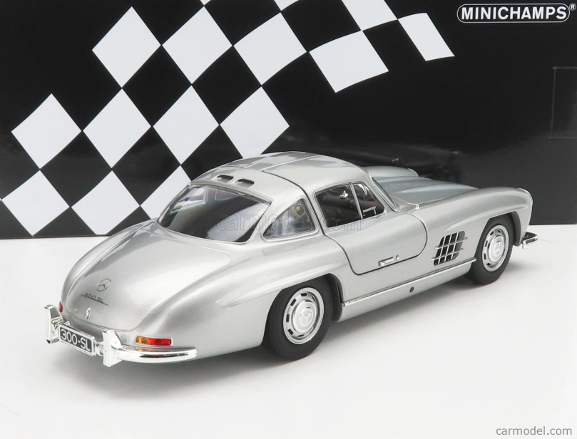 Minichamps Mercedes benz 300sl Coupe Gullwing (w198) 1955 1:18 Silver