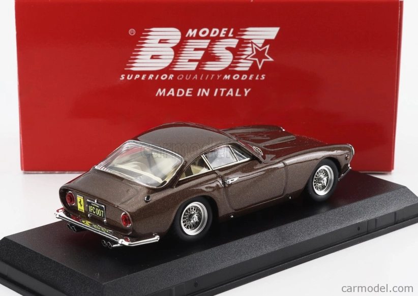 Best-model Ferrari 250 Gt Lusso S/n4891gt Coupe 1963 - Personal Car Steve Mcqueen 1:43 Brown Met