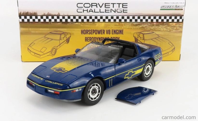 Greenlight Chevrolet Corvette C4 1988 1:18 Modrá Žlutá
