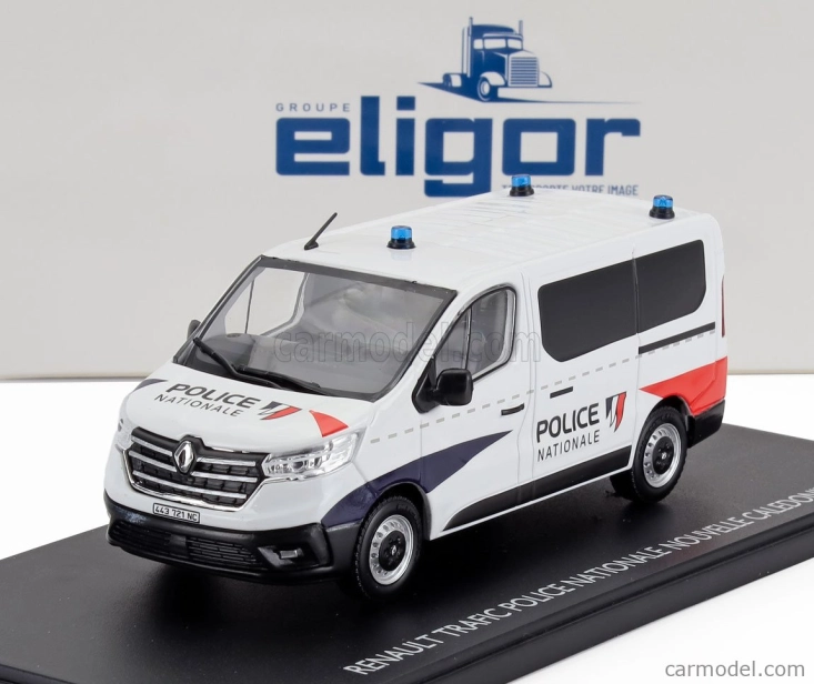 Eligor Renault Trafic Minibus Police Nationale Nouvelle Caledonie 2024 1:43 Biela