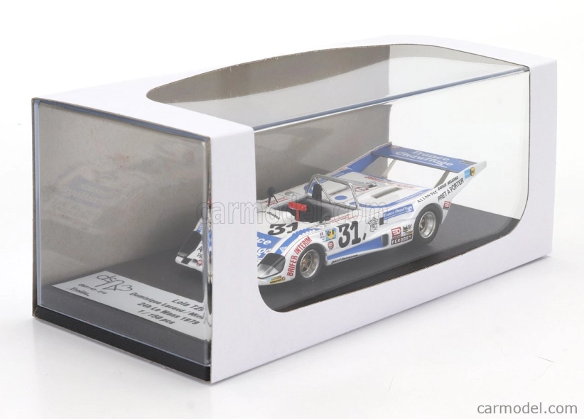 Trofeu Lola T297 Team Kores Racing N 31 24h Le Mans 1979 Dominique Lacaud - Michel Lateste 1:43 Bílá Modrá