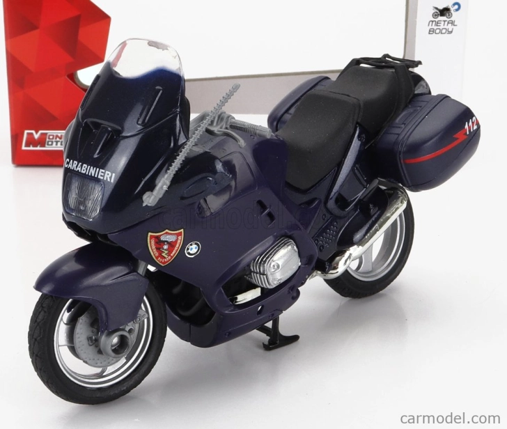 Mondomotors BMW R1200rt Polizia 2001 1:18 Světle Modrá Bílá