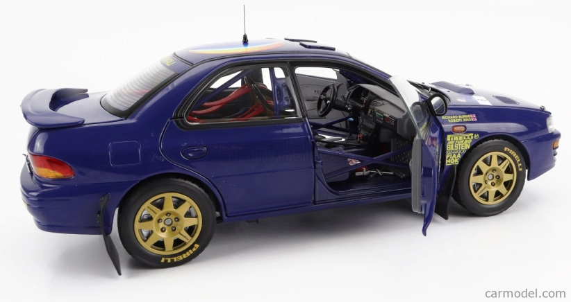 Sun-star Subaru Impreza 555 N 6 2nd Rally Hong Kong Beijijng 1994 R.burns - R.reid 1:18 Blue