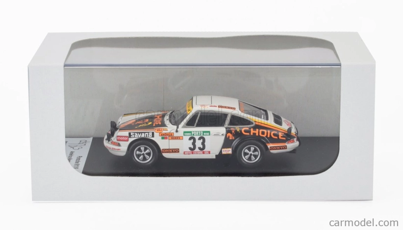 Trofeu Porsche 911s Coupe N 33 Rally Portugal 1978 Americo Nunes - Mira Amaral 1:43 Bílá Černá