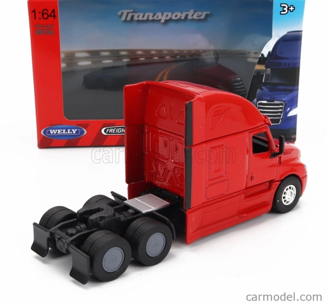 Welly Freightliner Cascadia ťahač 3-osý 2015 1:64 Červený