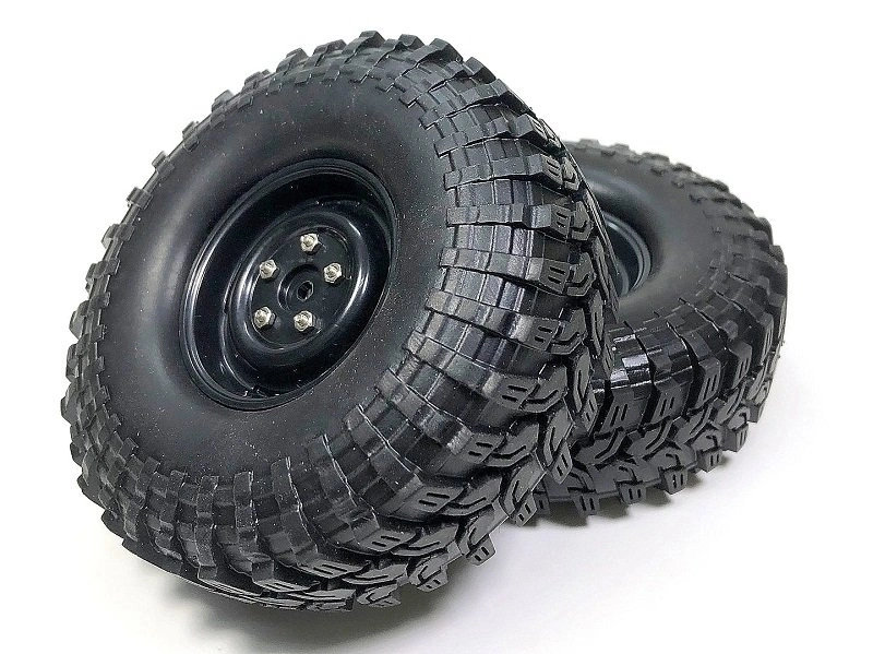 Pneumatiky + disky Crawler All Terrain 110mm, černé, 2ks
