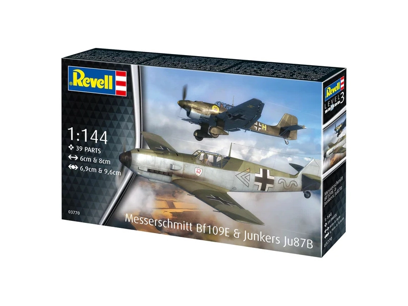 Revell Messerschmitt Bf109E & Ju87B Stuka (1:144) (štartovacia súprava)