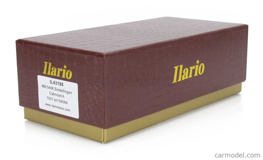 Ilario-model Mercedes benz 540k Sn154084 Sindelfingen Cabriolet A Open 1936 1:43 Žlutá