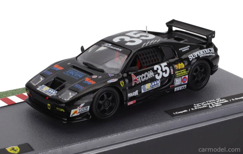 Edicola Ferrari F355 3.5l V8 Team Scapini Motorsport N 35 24h Daytona 2000 Ivan Capelli - Pierangelo Masselli - Franco Scapini - Erich Prinoth 1:43 čierna