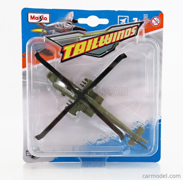 Maisto Hughes Ah-64 Apache Helicopter 1975 1:100 vojenská zelená