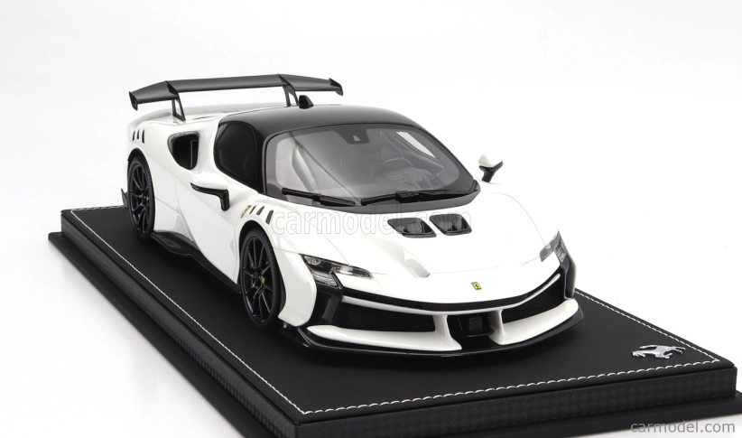 Bbr-models Ferrari Sf90 Xx Stradale 2024 - Con Vetrina - S vitrínou 1:18 Bianco Cervino - Biela čierna