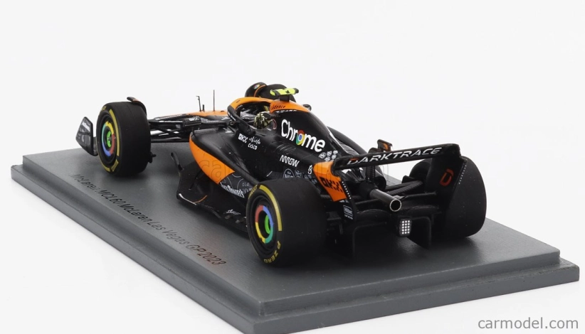 Spark-model Mclaren F1 Mcl60 Team Mclaren N 4 Las Vegas Gp 2023 Lando Norris 1:43 Orange Blue Black