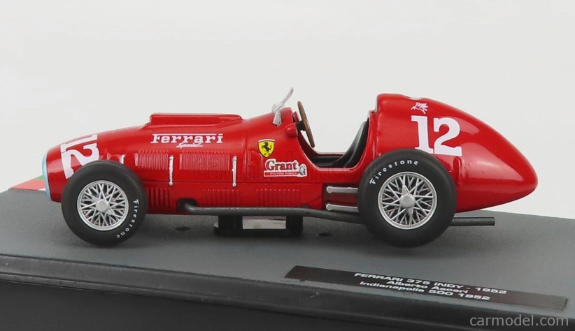 Edicola Ferrari F1 375 Indy N 12 Indianapolis 500 Gp 1952 Alberto Ascari 1:43 červená