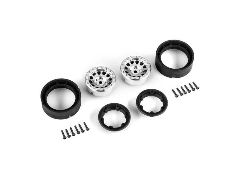Traxxas disk 1.0" Method 105 beadlock polomatný chróm (2)