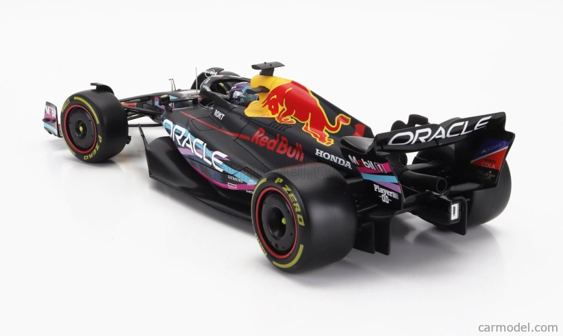 Bburago Red bull F1 Rb19 Team Oracle Red Bull Racing N 1 World Champion Winner Miami Gp 2023 Max Verstappen 1:18 Matt Blue