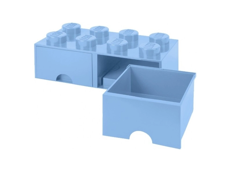 LEGO úložný box s šuplíky 250x500x180mm - modrý