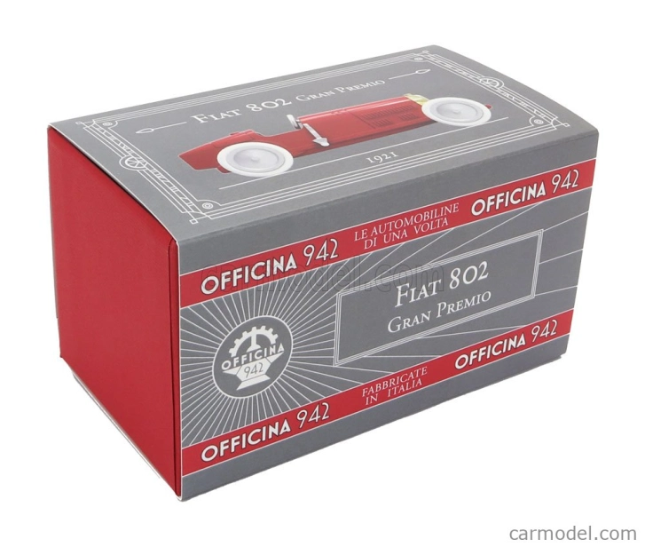 Officina-942 Fiat 802 Spider Gran Premio 1921 1:43 Červená