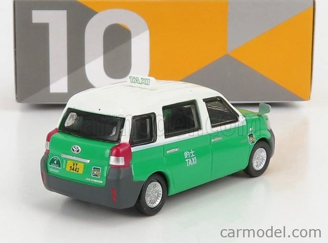 Drobné hračky Toyota Hybrid Comfort Taxi 2020 1:64 Zelená biela