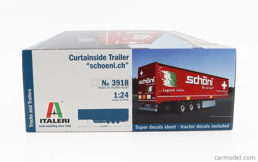 Italeri Trailer Trailer For Truck - Rimorchio Telonato - Choeni.ch Transports 1:24 /