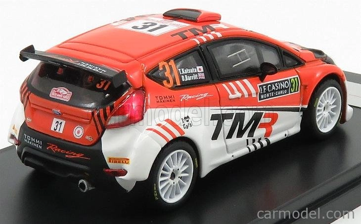 Minipartes Ford england Fiesta R5 N 31 Rally Montecarlo 2019 T.katsuta - D.barrit 1:43 Oranžová Bílá