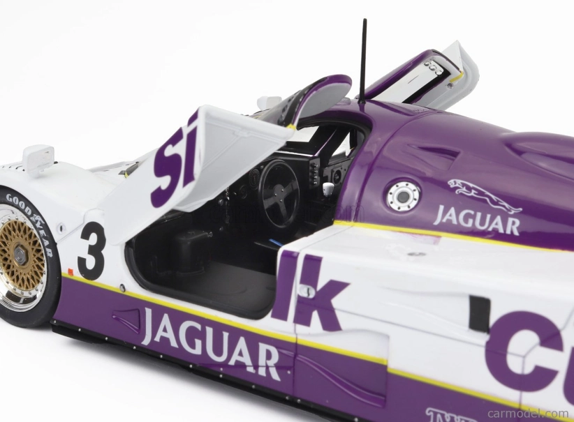 Cmr Jaguar Xjr12 7.0l V12 Team Silk Cut Jaguar T.w.racing N 3 Winner 24h Le Mans 1990 John Nielsen - Price Cobb - Martin Brundle 1:18 Bílá Fialová