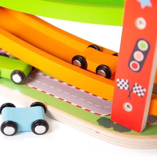 Bigjigs Toys Drevená autodráha