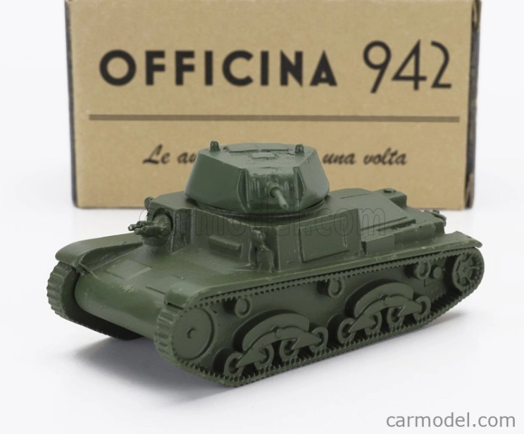 Officina-942 Fiat Ansaldo Tank M13/40 Carro Armato 1940 1:76 Vojenská Zelená