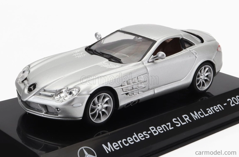 Edicola Mercedes benz Slr Mclaren 2003 - Con Vetrina - S vitrínou 1:43 Silver