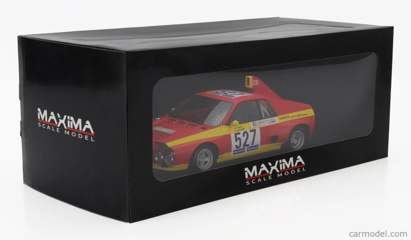 Maxima Abarth Se030 Pininfarina 527 2nd Giro D'italia 1974 Giorgio Pianta – Christine Beckers 1:18 Matná Červená Žlutá