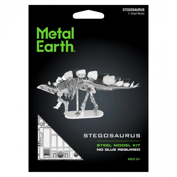 Oceľová stavebnica stegosaurusa