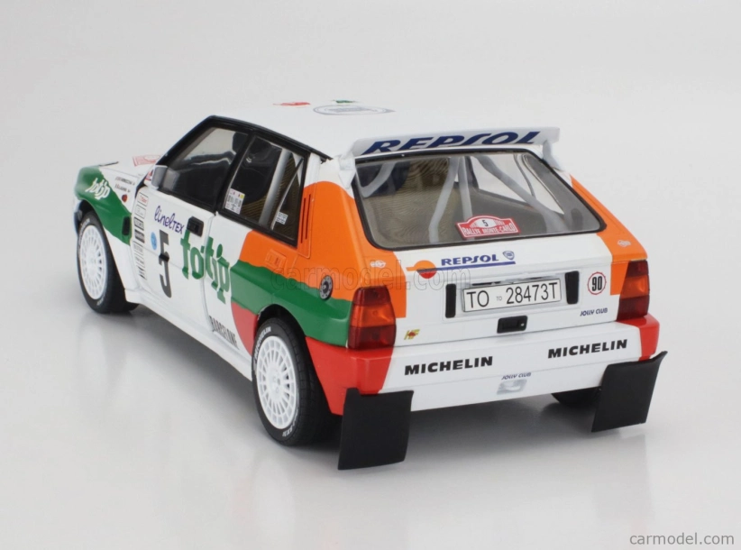 Solido Lancia Delta Hf Integrale Evo Jolly Club Totip Repsol N 5 Rally Montecarlo 1993 Andrea Aghini - Sauro Farnocchia 1:18 Bílá Oranžová Zelená