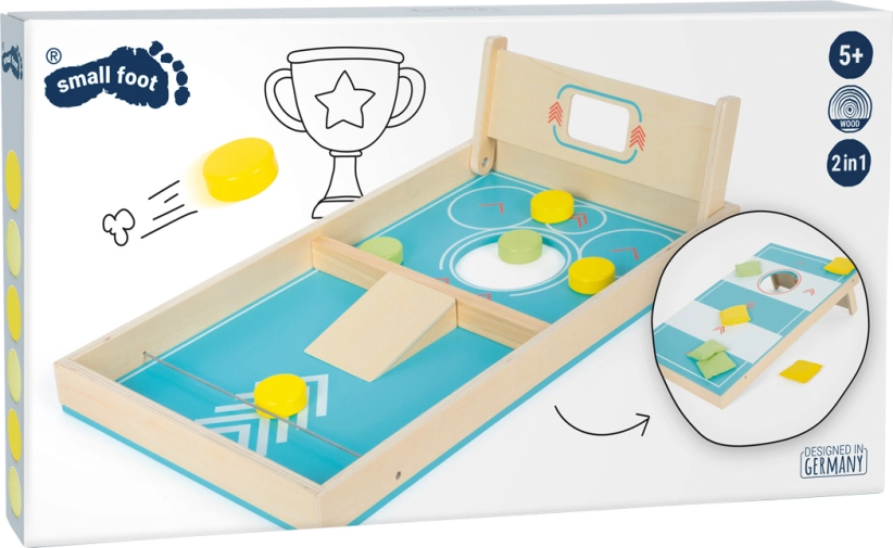 malá hra 2v1 Cornhole a stolný hokej Active