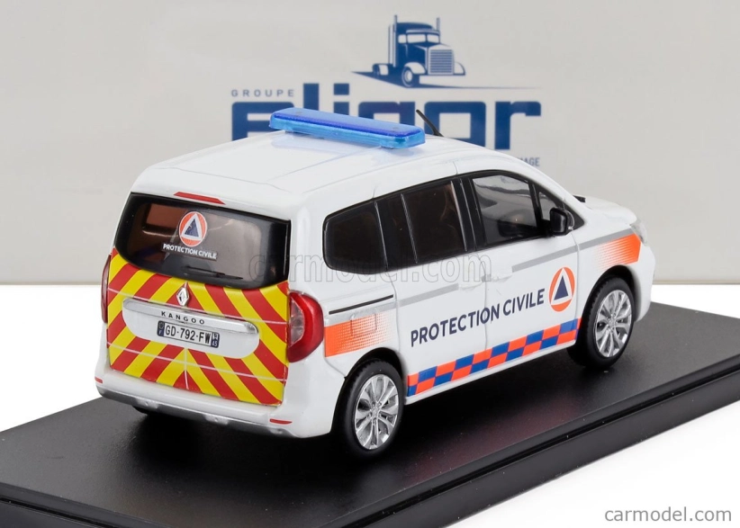 Eligor Renault Kangoo Protection Civile 2023 1:43 Biela