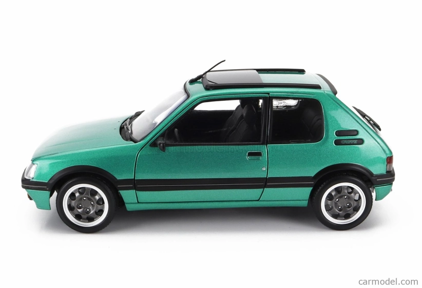 Norev Peugeot 205 1.9 Gti Griffe so strešným oknom 1991 1:18 Zelená