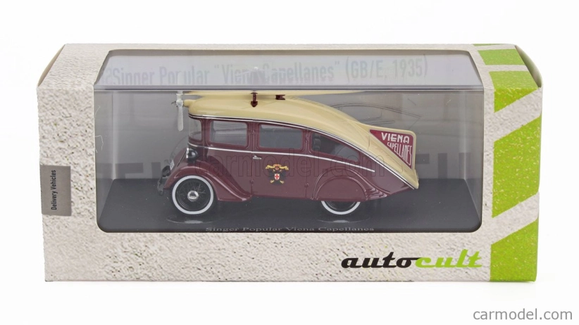 Autocult Singer Popular Viena Capellanes Great Britain - Spain 1935 1:43 Červená Ivory