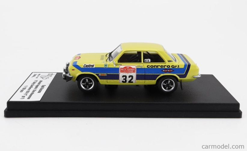 Trofeu Opel Ascona (nočná verzia) N 32 3. Rally Sanremo 1974 Alfredo Fagnola - Evio Novarese 1:43 Žlto-modrá