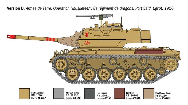 Italeri Datp Tank M47 Patton Wwii - Us Army - Nato Army 1945 - 1980 Military 1:35 /