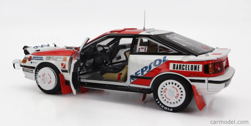 Kyosho Toyota Celica Gt-four St165 (nočná verzia) N 2 Winner Rally Montecarlo 1991 C.sainz - L.moya 1:18 Biela červená