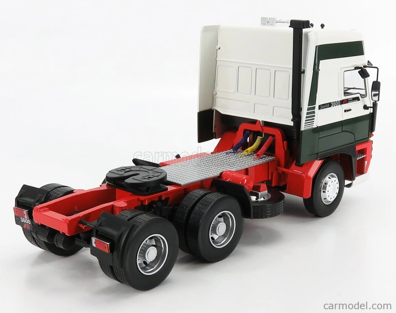 Road-kings DAF 3600 Space Cab Tractor Truck 3-assi 1986 1:18 Bielo-zeleno-červená