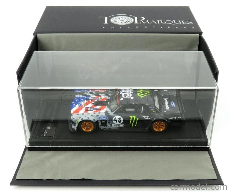 Topmarques Ford usa Mustang 1965 Hoonigan V2 N 43 Pikes Peak 2018 Ken Block 1:43 Bielo-sivá čierna