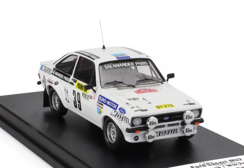 Trofeu Ford england Escort Mkii N 39 Rally Montecarlo 1980 Nicolas Koob - Win Jacoby 1:43 Bílá