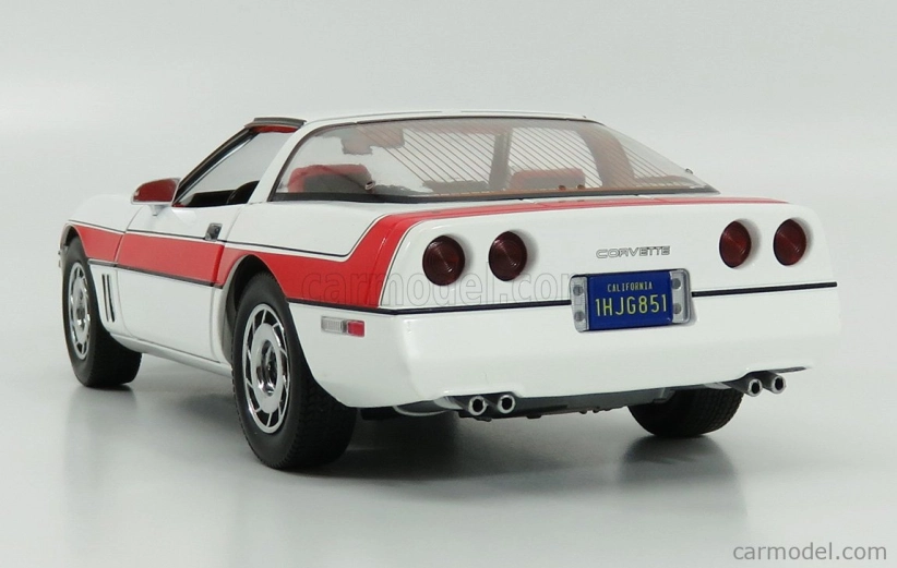 Greenlight Chevrolet Corvette C4 The A-team 1984 1:18 Bílá Červená