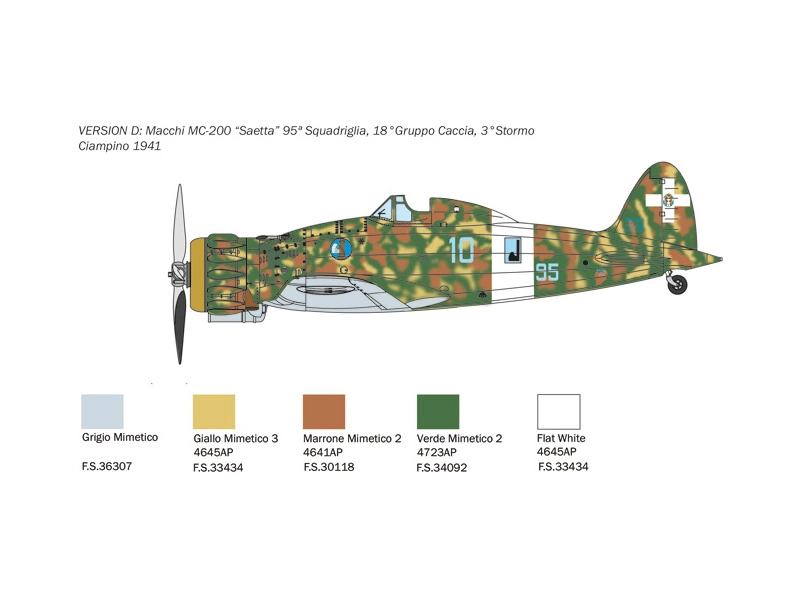 Italeri Macchi Mc.200 1a serie (1:48)