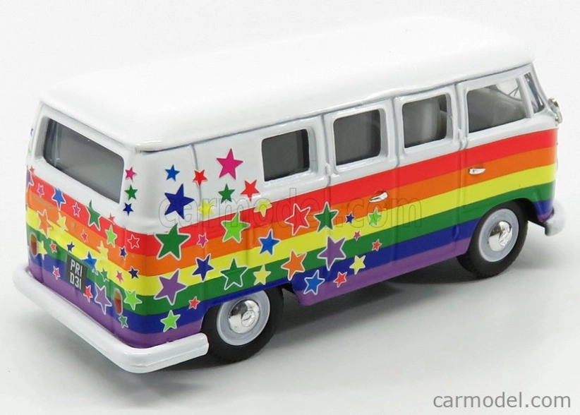 Corgi Volkswagen T1 Minibus Camper Van 1961 - Peace & Love 1:43 Rôzne