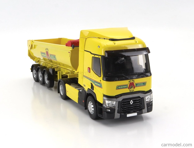 Eligor Renault T460 Truck Cassone Ribaltabile Moroni Transports 2021 1:43 Žltá